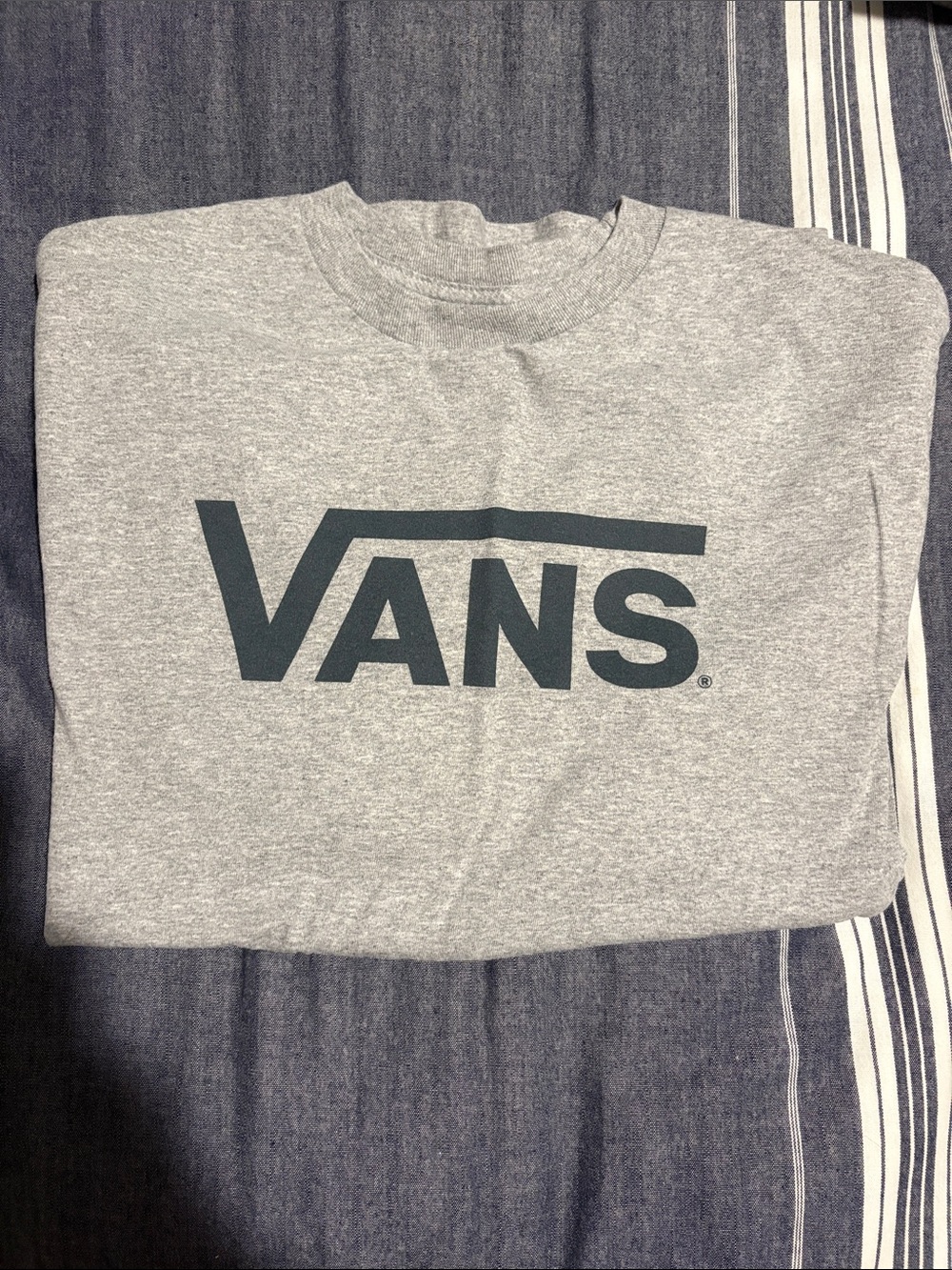 Vans Gray Crewneck with Dark Logo